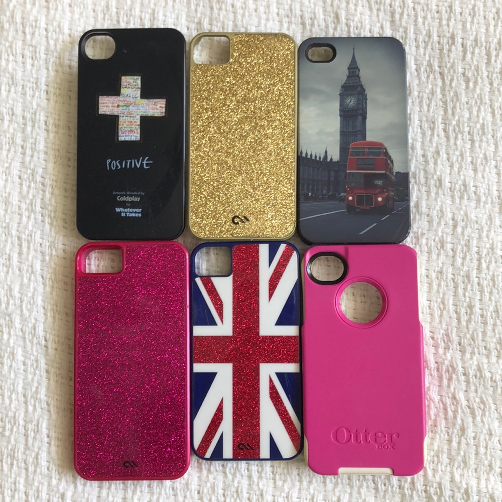 Lot of 6 iPhone 4 phone cases